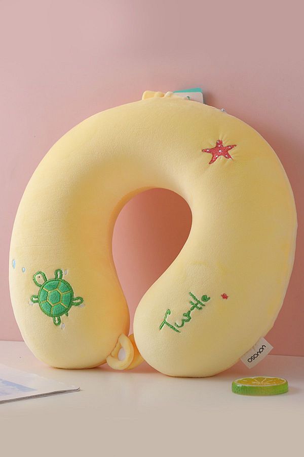 Yellow neck pillow on sale