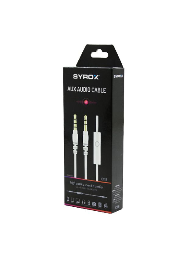 Light up-1.5Mt C118 - Aux Audio Cable with Microphone 1