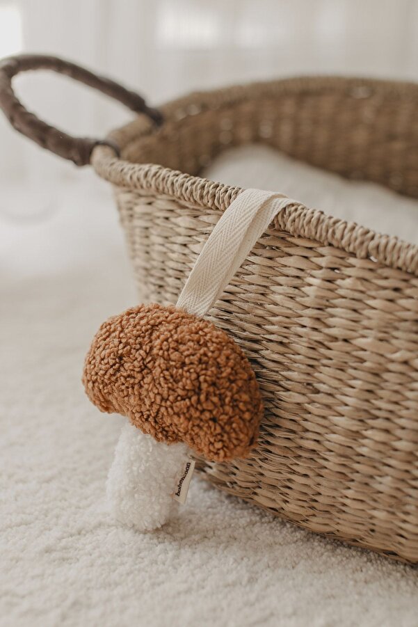 bohemoon Teddy Mushroom Emzik Askısı Beyaz/camel