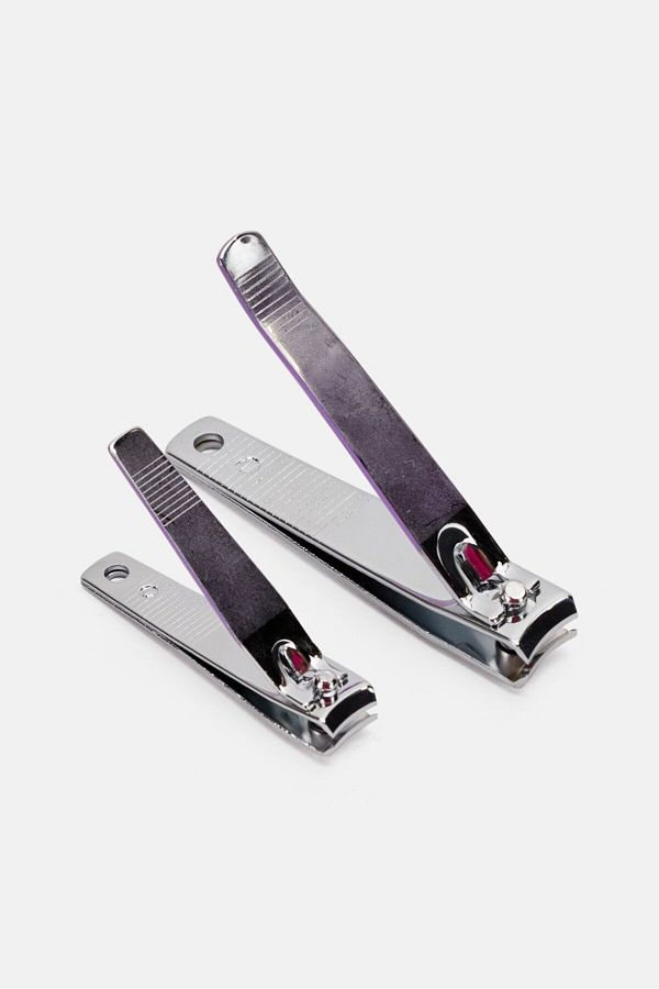 Pure Beauty Works-Nail Clipper Set, Purple and Silver 1