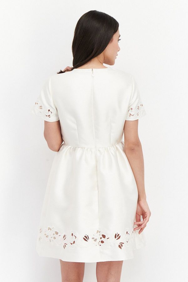 Kate Spade Women Embroidered Midi Dress Cream Trendyol