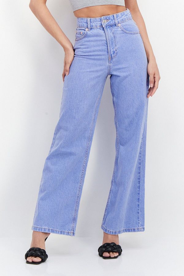 Don t Call Me Jennyfer Women Regular Fit Washed Non Stretchable Jeans Blue Trendyol
