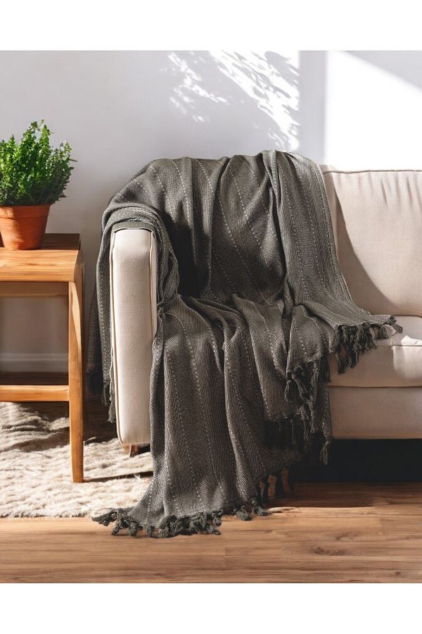 Lux Touch-Lina Khaki Cotton Tufted Sofa Cover - 170 X 210 cm Sofa Sofa Bed Divan Cover 1