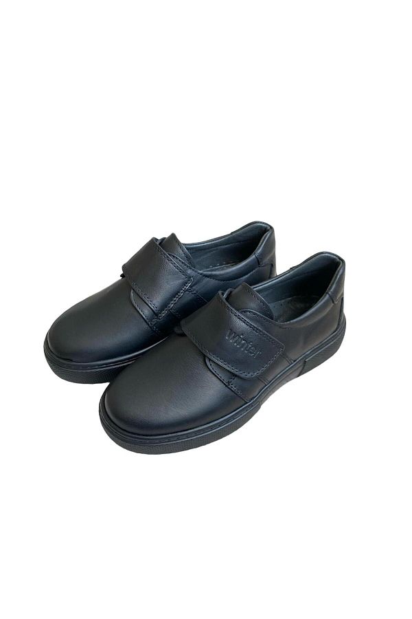 WINTER SHOES Genuine Leather Boy s Black Classic School Shoes Trendyol