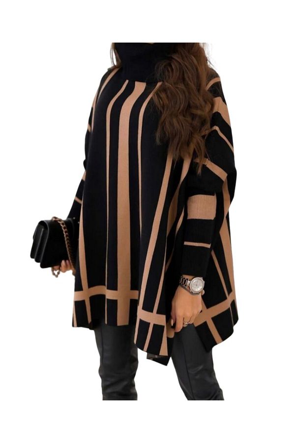 WellSoft Knitwear Poncho Sweater Stylish Design Trendyol