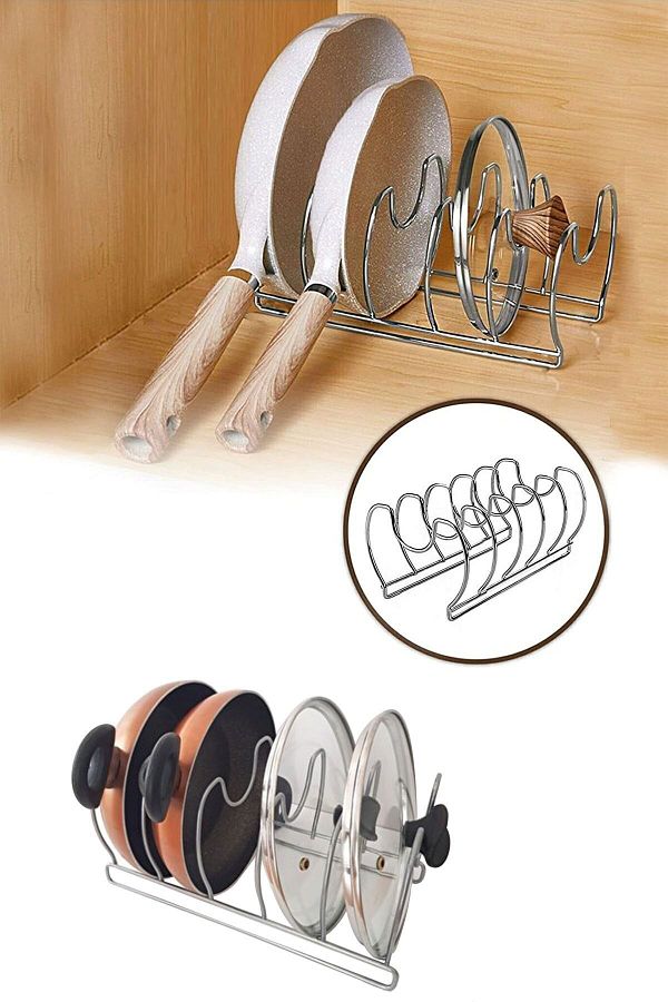 Bosphorus-In-Cabinet Pan Organizer Space-Saving Organizer 5 Compartments 1