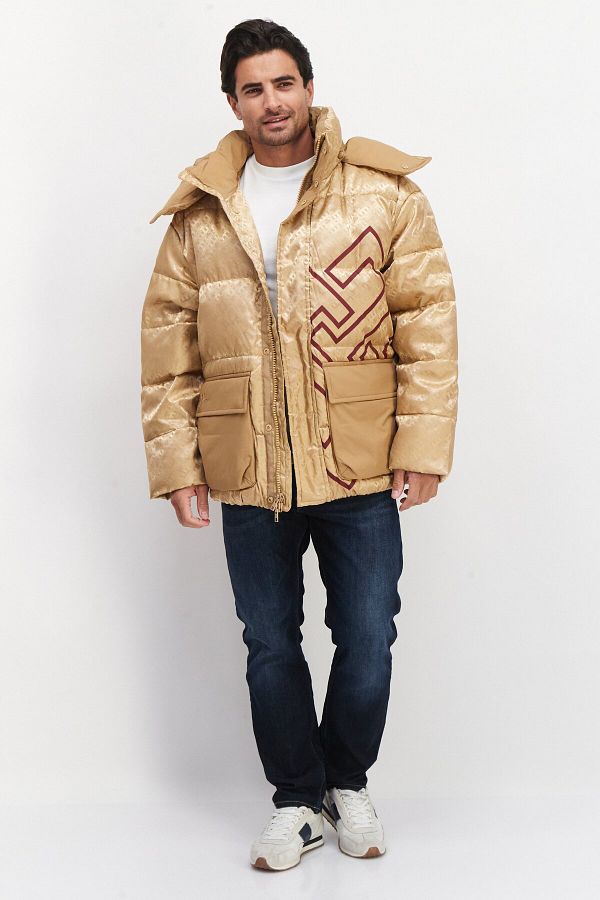 Tommy hilfiger gold puffer jacket cheap
