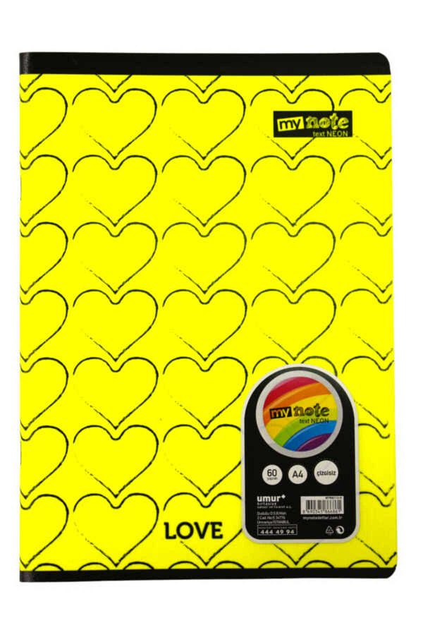 Mynote-Text A4 60 Sheets Unlined Plastic Cover Notebook 1