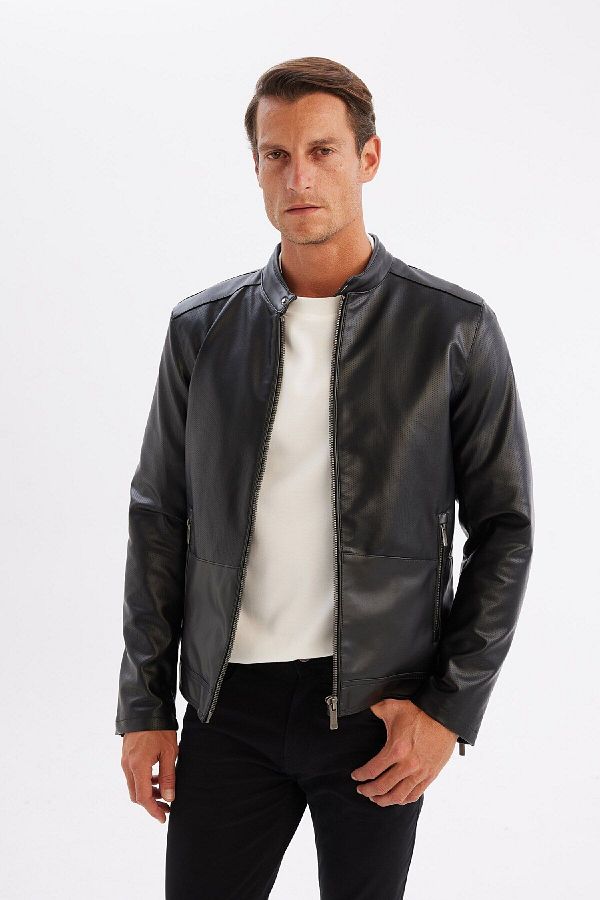 Thin black coat clearance