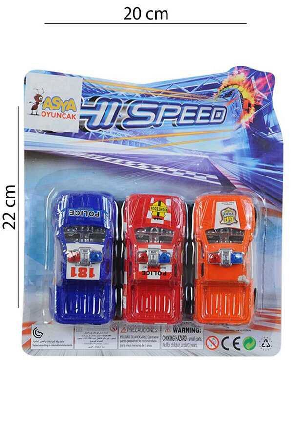 Asya-Asy-168 Model Set of 3 Cars Color Chart - Mixed Color and Model 1
