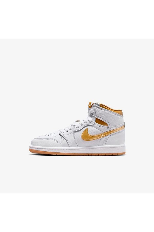 Nike Air Jordan 1 Retro High Og metallic Gold Kids Leather High Top Sneaker Trendyol
