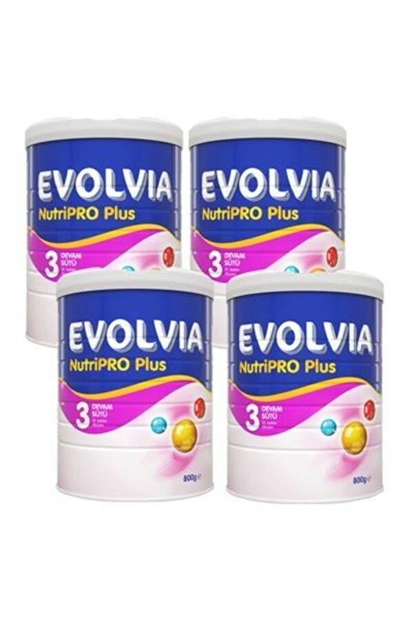 Evolvia Nutripro Plus 3 Bebek Devam Sütü 4'lü 800 gr