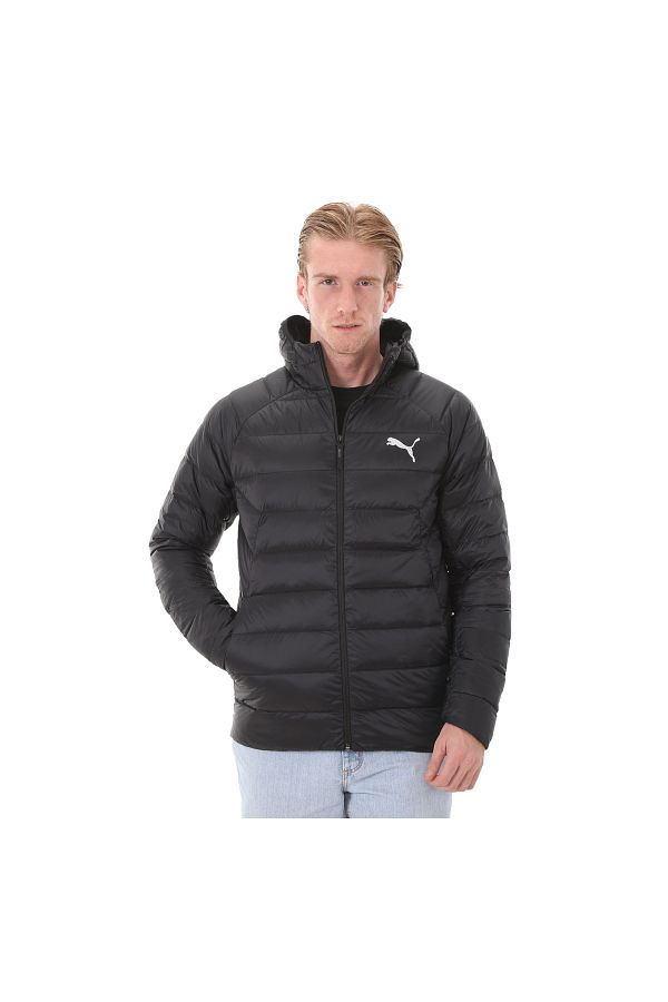 Puma 849355 01 Packlite Hooded Down Jacket Men s Coat Black Trendyol