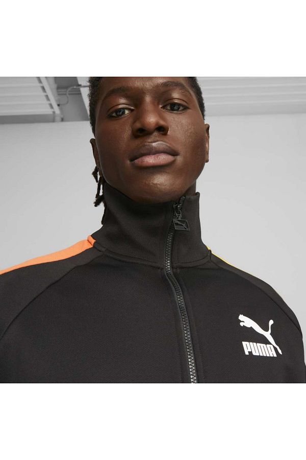 Puma T7 Iconic Track Men s Black Classic Collar Jacket Trendyol