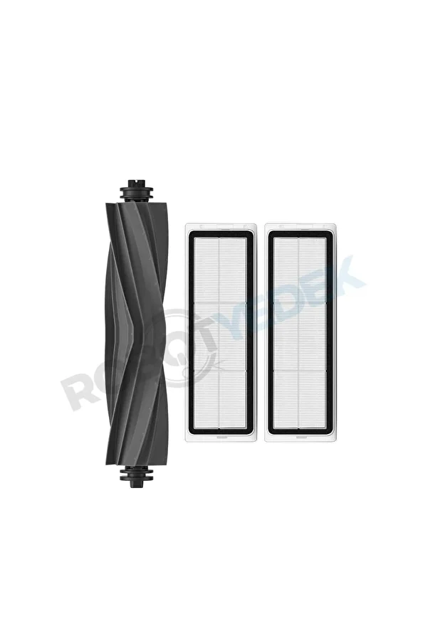 robotyedek-Dreame L20 Ultra - 3 Pieces Rubber Main Brush and Hepa Filter 1