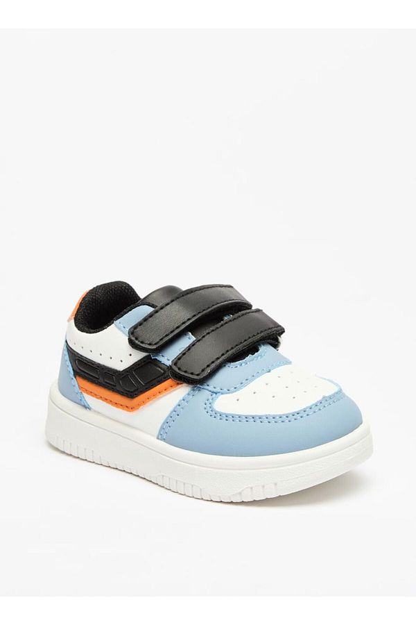 LBL by Shoexpress-Panelled Sneakers with Hook and Loop Closure 1