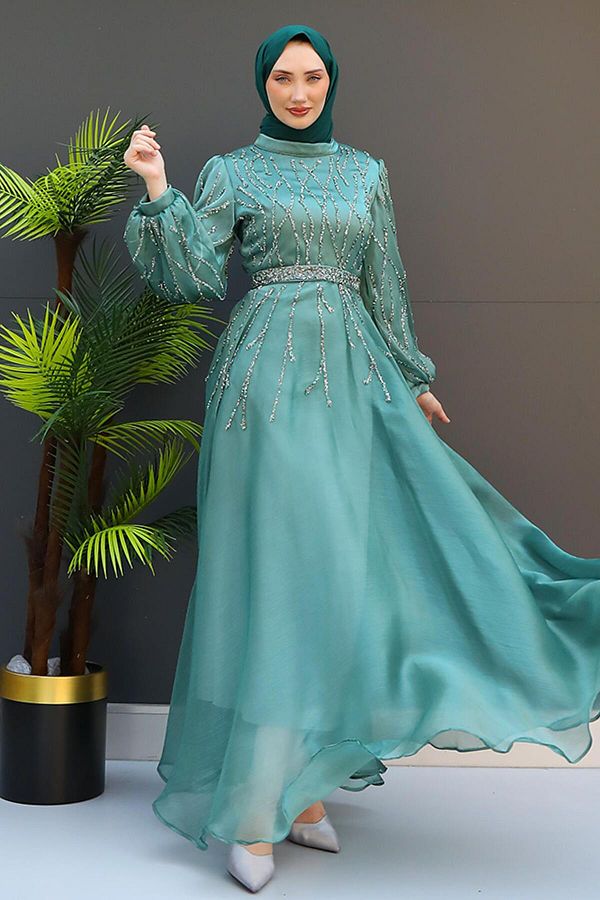 Dark mint green dress new arrivals
