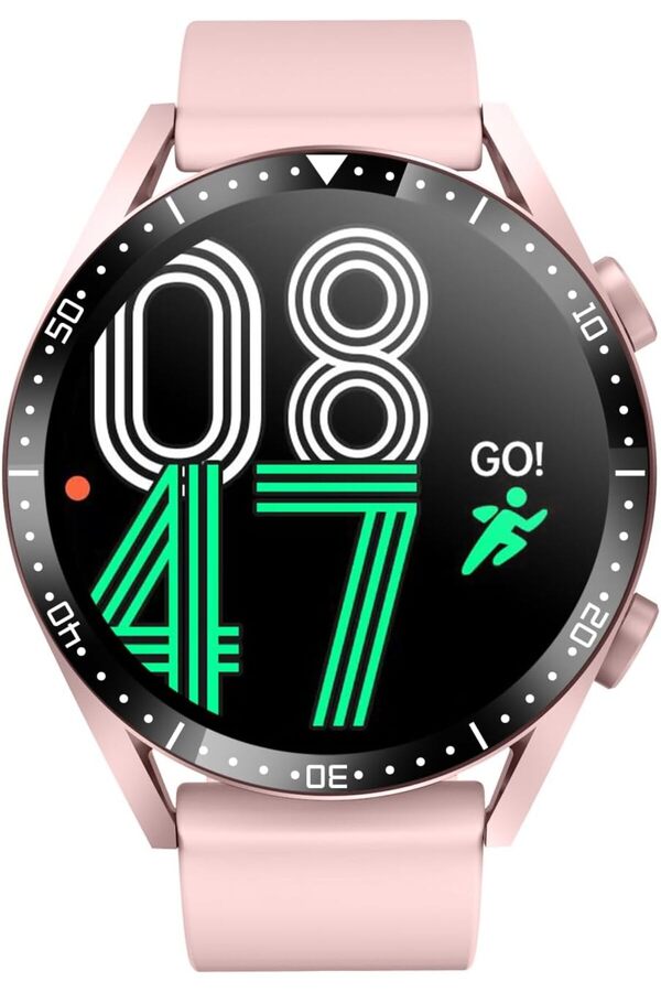 X.Cell-Classic 3 Talk Lite Smartwatch, HR/BP/Oxygen Monitor, Call Function, IP67, 1-Week Battery, Pink 1