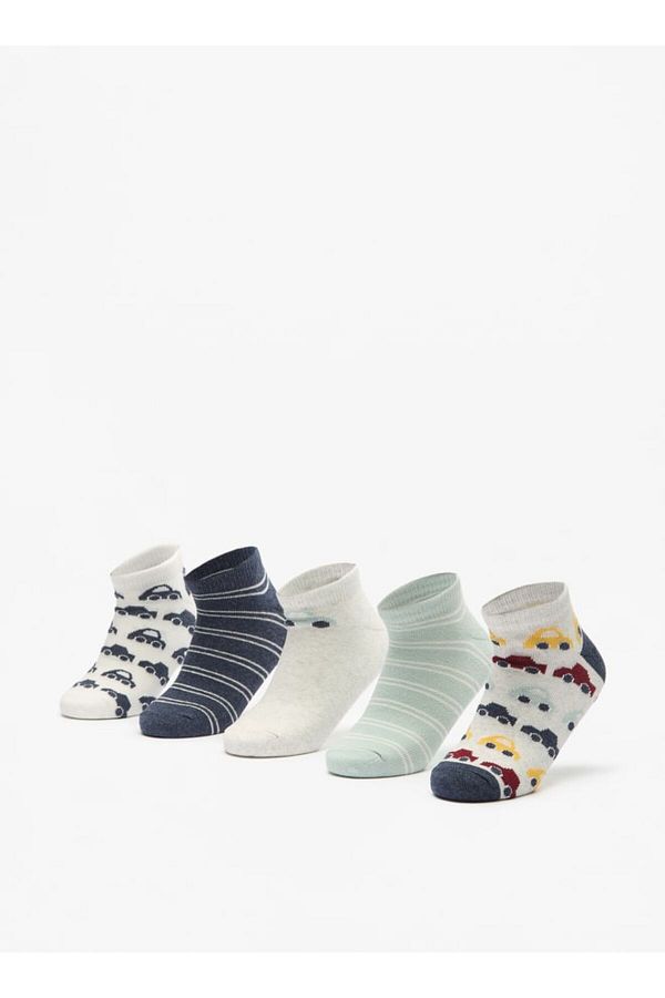 LBL by Shoexpress-Assorted Ankle Length Socks - Set of 5 1