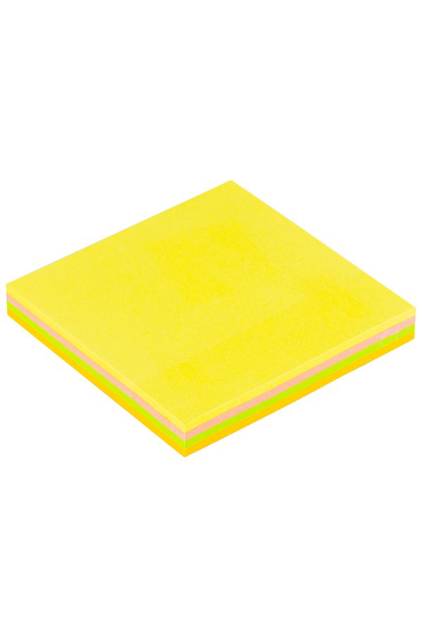 Bigpoint-Neon 4 Color Block - Adhesive Note Paper 75x75 Post-it 12 Pieces 1