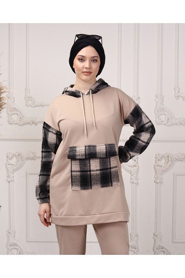 Plaid tracksuit womens best sale