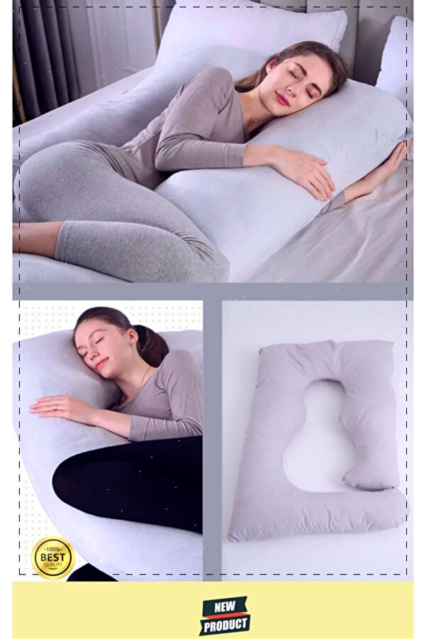 OMZ Hamile Yastığı Destekli Emzirme Minderi Bacak Arası Yastıgı