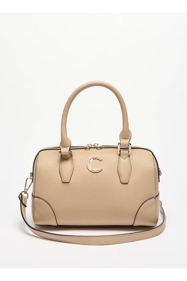 Le Confort-Textured Duffle Bag with Zip Closure and Double Handle 1