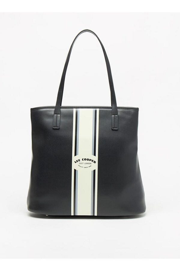 Lee Cooper-Printed Tote Bag with Zip Closure and Double Handles 1