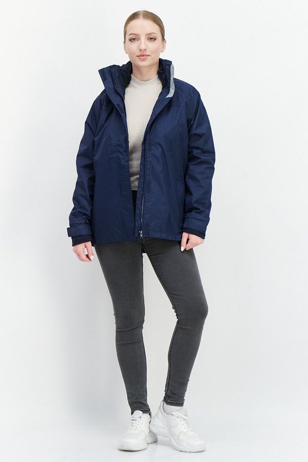 Trespass Women Plain Bomber Jacket Navy Blue Trendyol