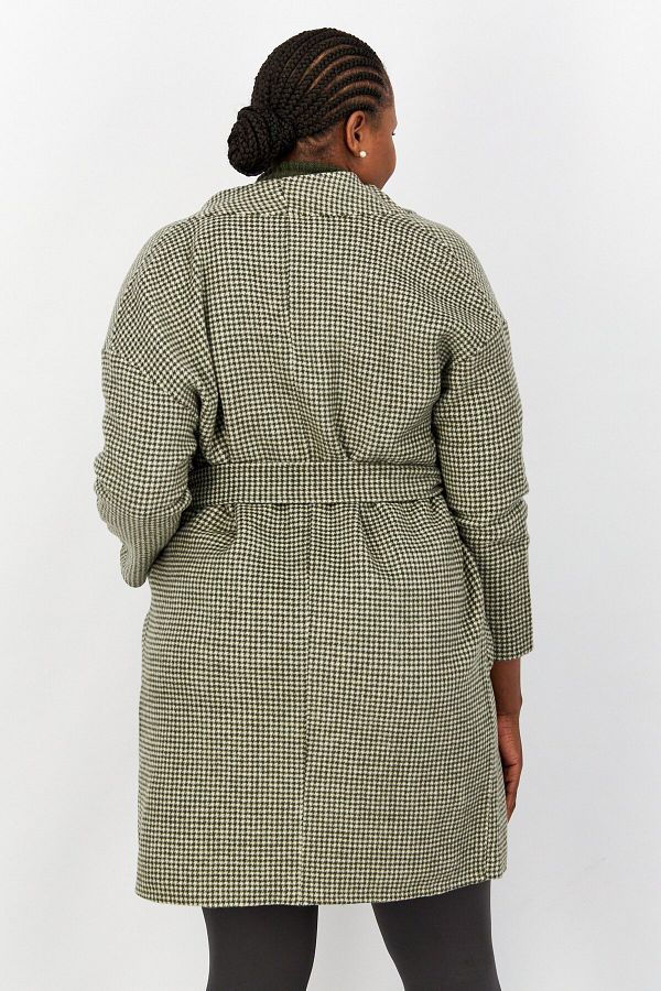 Houndstooth trench coat women's store