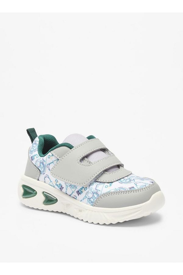 LBL by Shoexpress-Game Print Sneakers with Hook and Loop Closure 1