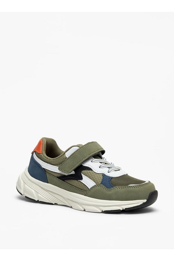 LBL by Shoexpress-Panelled Sneakers with Hook and Loop Closure 1