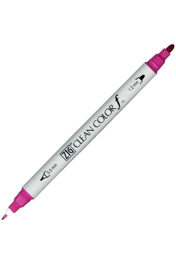 Zig-Clean Color F Tcs-6000t 027 Dark Pink Double Sided Pen 1