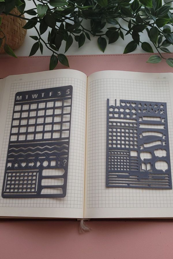 Karmelom Studio-Bullet Journal Planner and Design Template Ruler Set 1