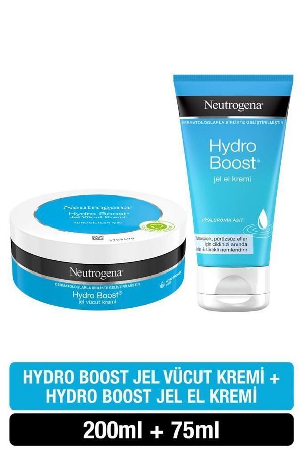 Neutrogena-Hydro Boost Jar Cream - 200 ml + Hydro Boost Hand Cream - 75 ml 1