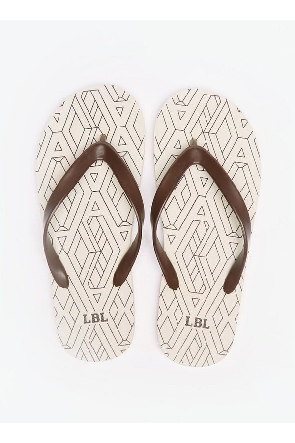 LBL by Shoexpress-Geometric Print Flip Flops 1