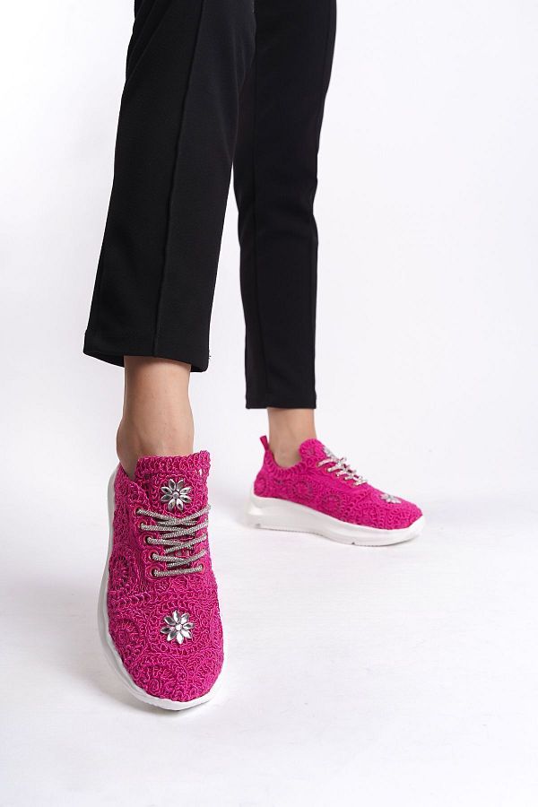 Shiny sock sneakers top