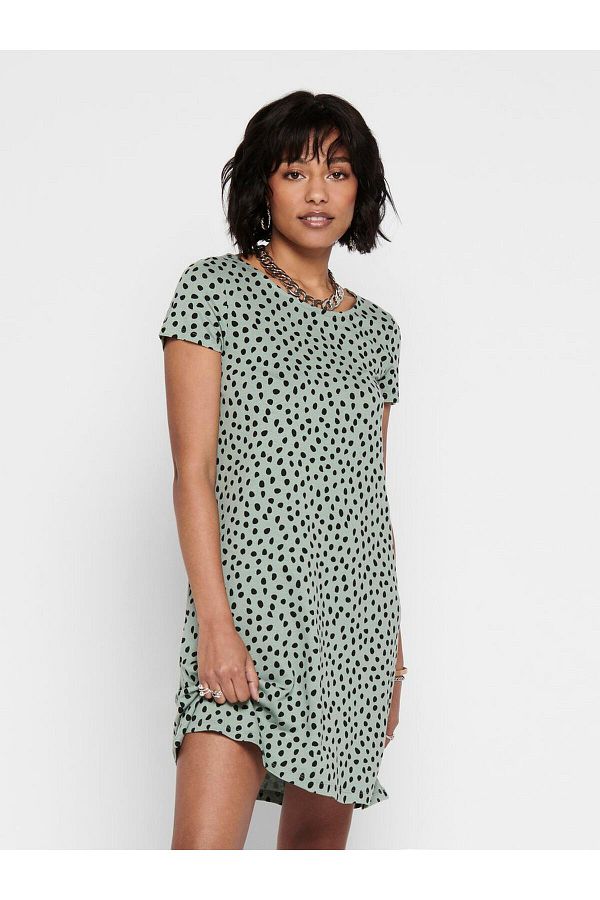 V neck cross short sleeve dress on sale