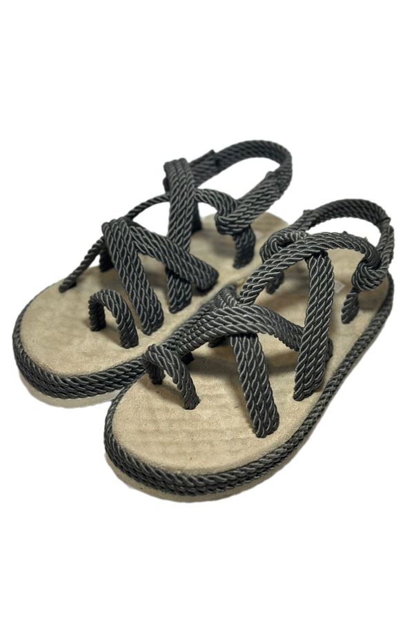 Straw flip flops sales