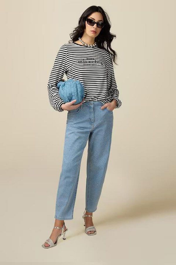 Org Marka Store OLTRE P408R011DJ 5 POCKET TASLI NARROW CHIMNEY PDENIM PANTS Trendyol