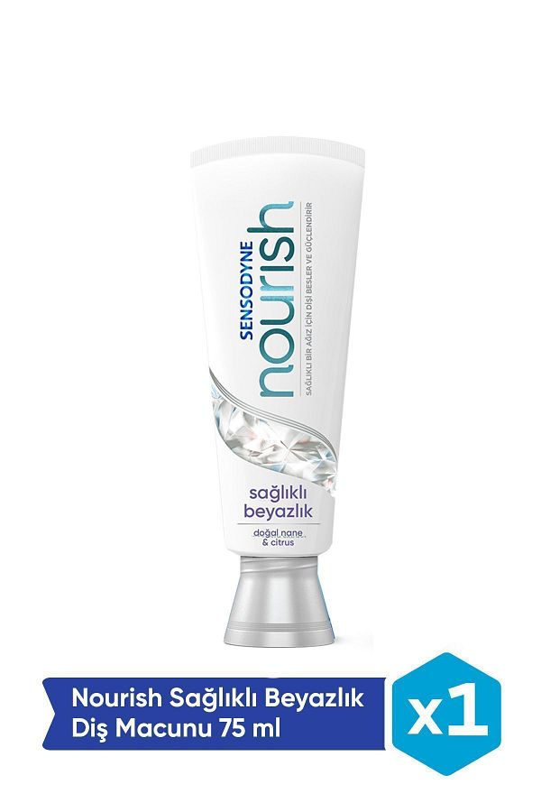 Sensodyne-Nourish 75 ml Whiteness Toothpaste - Soft Brush X2 1