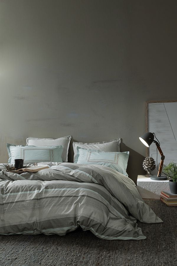 Yataş-Osiris Single Ranforce Duvet Cover Set - Gray 1