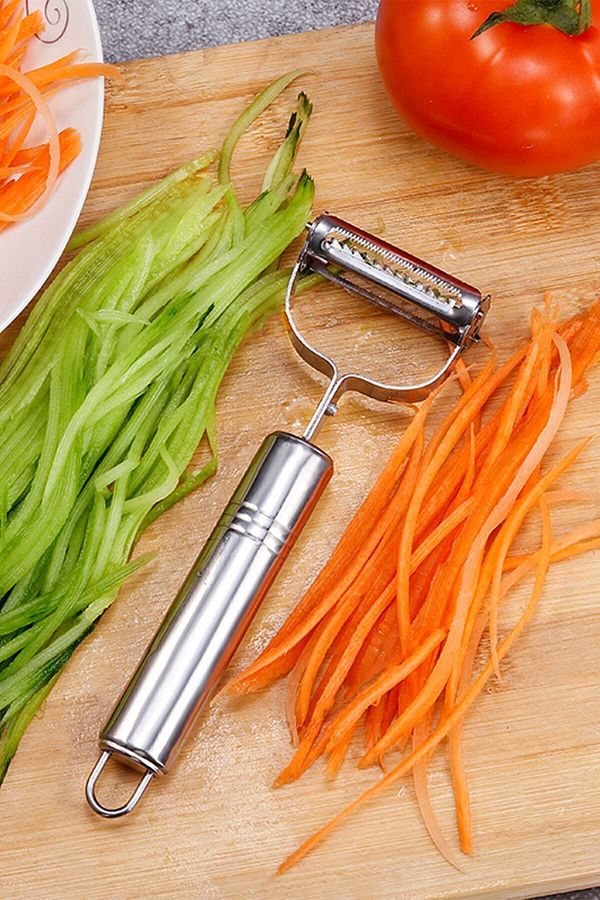 FABUUCLİCK-Professional Steel Double Sided Julienne Fruit Vegetable Peeler Chopper Potato Apple Fruit Peeling 1
