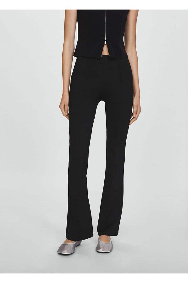 MANGO Woman-Flared Leggings 1