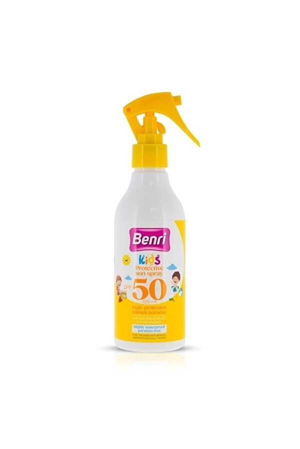 Benri Yüksek Korumalı Çocuk Güneş Spreyi 50spf 150 Ml