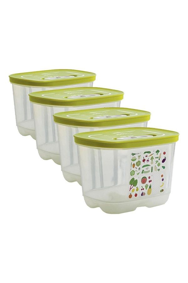 Tupperware-Greenhouse Refrigerator Storage Container Vertical (4 X 1.8 L) 1