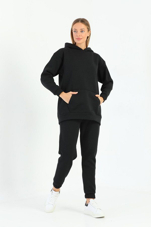DaKa-Fleece Kangaroo Pocket 3 Thread Tracksuit Set 1