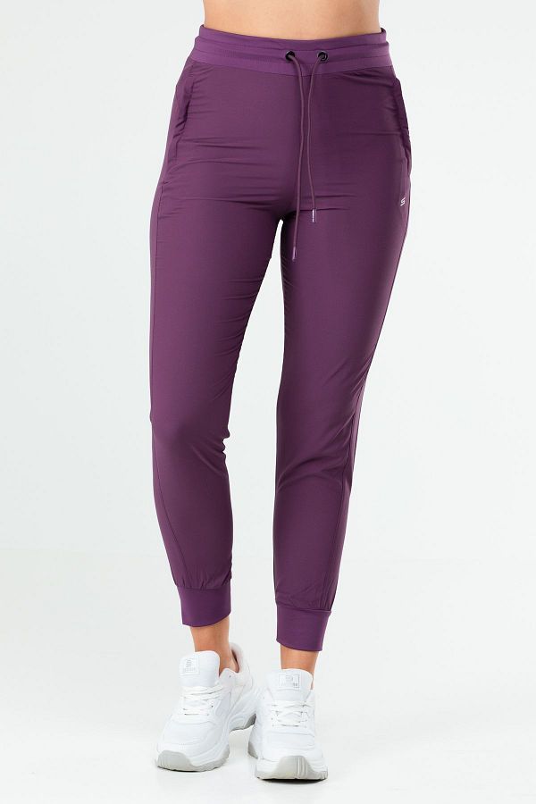 Speedlife Plum Slim Fit Bstrech High Waist Skinny Leg Women s Tracksuit Bottom Sd0945 Trendyol