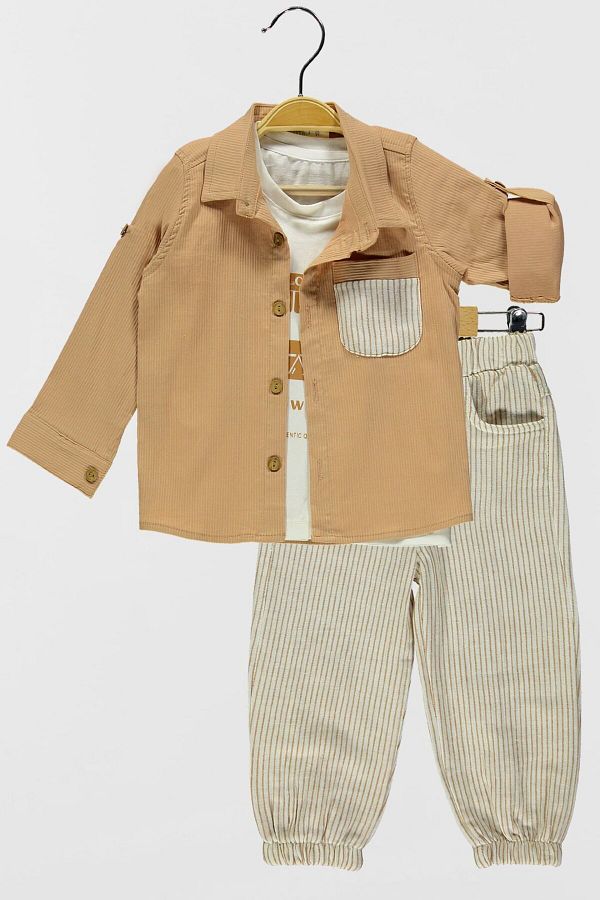 hepbaby-Children's 3-Piece Set - Shirt and Pants Set 1