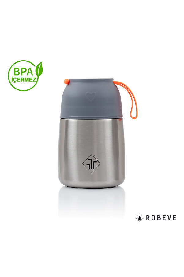 ROBEVE 450ML Bebek Mama Saklama Termosu Vakumlu Çift Taraflı Termos